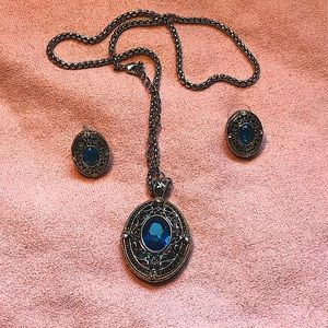 Earring necklace Diamond combo